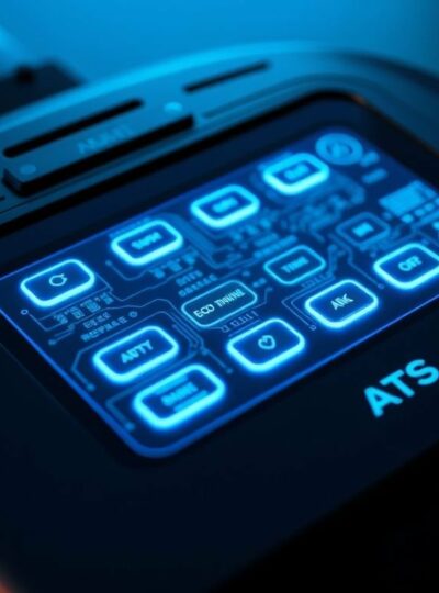 Panneau de commande numérique d’un aspirateur à main démonté - ATS